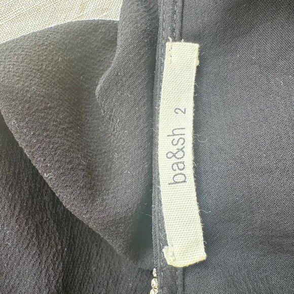 ba&sh Black Dress with Silver Accents - Picture 4 of 5